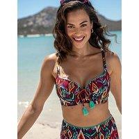 Pour Moi Costa Rica Padded Underwired Bikini Top - Multi