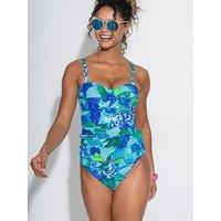 Pour Moi Free Spirit Non-Wired Strapless Tankini - Light Blue