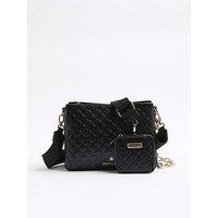 River Island Embossed Chain Cross Body Bag