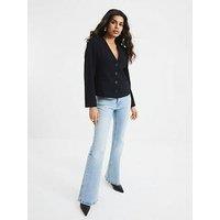 River Island Petite Bootcut Mid Rise Jeans - Blue