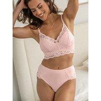 Pour Moi Love To Lounge Lace And Modal Rib Midi Brief