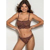 Pour Moi Free Spirit Frill Waist Bikini Brief - Multi