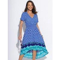 Pour Moi Border Print High Low Midaxi Beach Dress