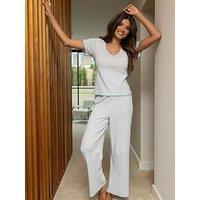 Pour Moi Ribbed Jersey Baby Overlock Pyjama Set - Multi