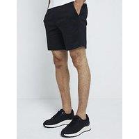 River Island Slim Fit Pull On Shorts - Black