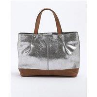 River Island Metallic Leather Shopper Bag