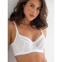 Pour Moi Geo Sculpt Non Padded Underwired Bra D-J - White