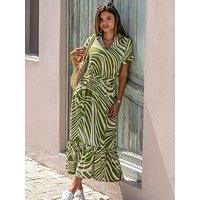 Pour Moi Cotton Slub Midi Shirt Dress
