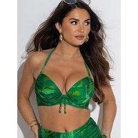 Pour Moi Cabana Underwired Padded Push-Up Boost Ruched Top