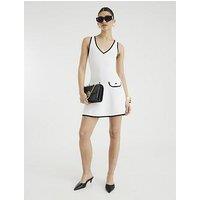 River Island Knit Ribbed Mini Shift Dress