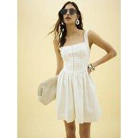 River Island Sleeveless Denim Mini Dress