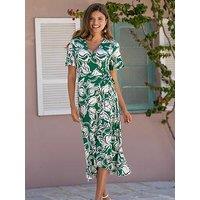 Pour Moi Megan Stretch Jersey Wrap Midi Dress