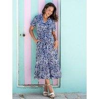 Pour Moi Cotton Slub Midi Shirt Dress