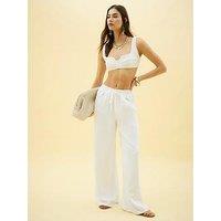 River Island Elasticated Pyjama Style Wide Leg Jeans