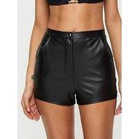 Ann Summers Plain Pu Short - Black