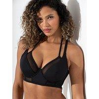 Pour Moi Sydney Underwired Mesh Longline Double Strap Bikini Top