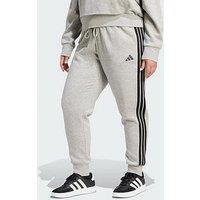 Adidas Essentials 3-Stripes Fleece Slim Pants (Plus Size)