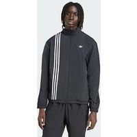 Adidas Originals Firebird Front Stripes Woven Track Top - Black