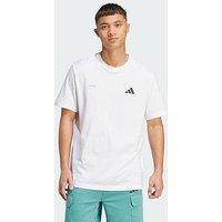 Adidas Lens Power Of Three Hoop Graphic Tee - White