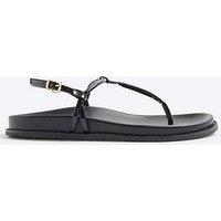River Island Toe Thong Footbed Sandals