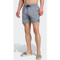Adidas Seersucker Stripy Swim Shorts 5-Inch