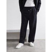 River Island Wide Leg Textured Smart Joggers