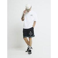 River Island Oversized Fit Montreal Racing T-Shirt - White