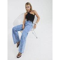 River Island Petite Relaxed Straight Leg Jeans