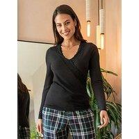 Pour Moi Sofa Loves Lace Hidden Support Long Sleeve Top