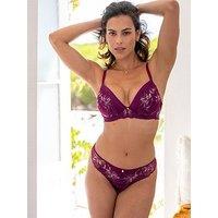 Pour Moi Sonnet Two-Tone Lace Midi Brazilian Brief