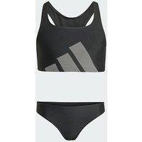 Adidas Big Logo C-Back Bikini Set Kids - Black