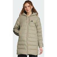 Adidas Essentials Climawarm 3-Stripes Light Down Hooded Parka