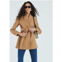 River Island Short Belted Wrap Coat