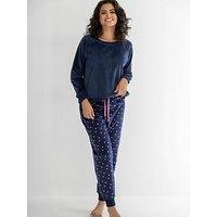 Pour Moi Cosy Fleece Sweatshirt And Jogger Pyjama Set