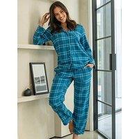 Pour Moi Cosy Check Brushed Cotton Pyjama Gift Set