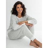 Pour Moi Cosy Fleece Sweatshirt And Jogger Pyjama Set