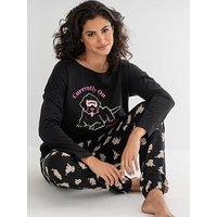 Pour Moi Jersey Cotton Dog Pyjama Set