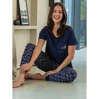 Pour Moi Jersey Cotton Daschund Short Sleeve Pyjama Set