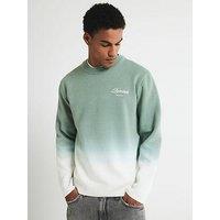 River Island Regular Fit Ombre Jumper - Green