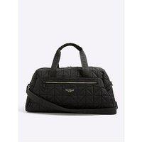 River Island Quilted Holdall Bag - Black
