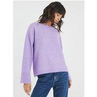 River Island Knitted Crew Neck Jumper - Purple
