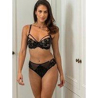 Pour Moi India Bold Floral High Leg Midi Brief