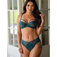 Pour Moi India Bold Floral High Leg Midi Brief