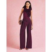 River Island Red Sleeveless Ruffle Bodysuit - Purple
