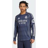 Adidas Real Madrid 25/26 Long Sleeve Away Authentic Jersey