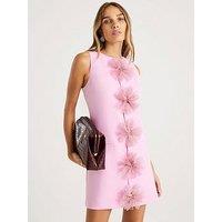 River Island Mini 3D Flower Shift Dress - Pink