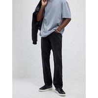 River Island Washed Straight Leg Jeans - Black