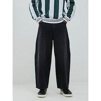 River Island Barrel Leg Jeans - Black
