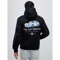 River Island Regular Fit Palais Prives Hoodie - Black