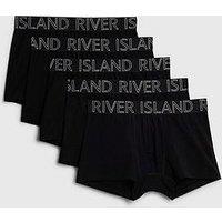 River Island Pack Of 5 Trunks - Black